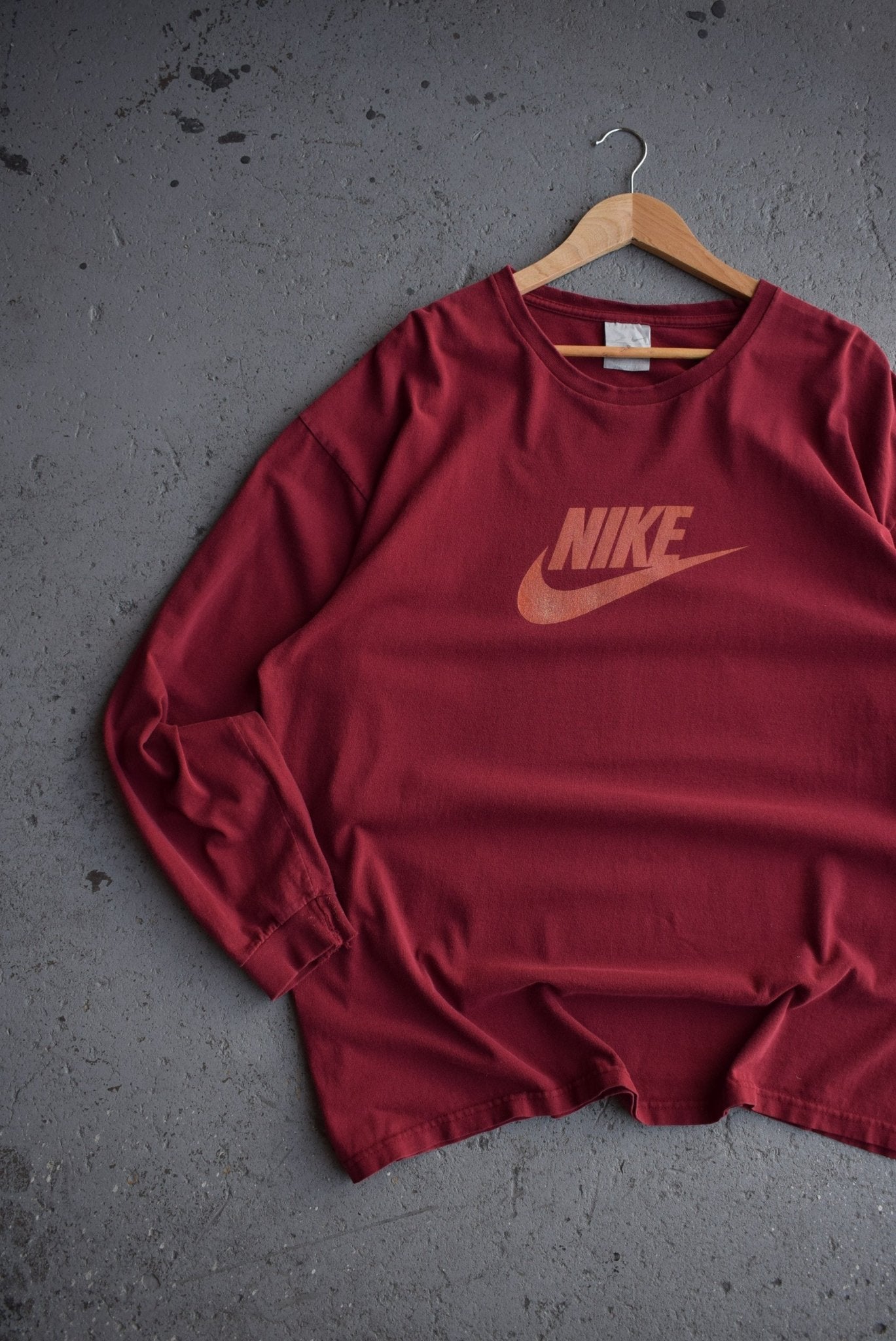Vintage Nike Spellout Long Sleeve Tee (XL) - Retrospective Store