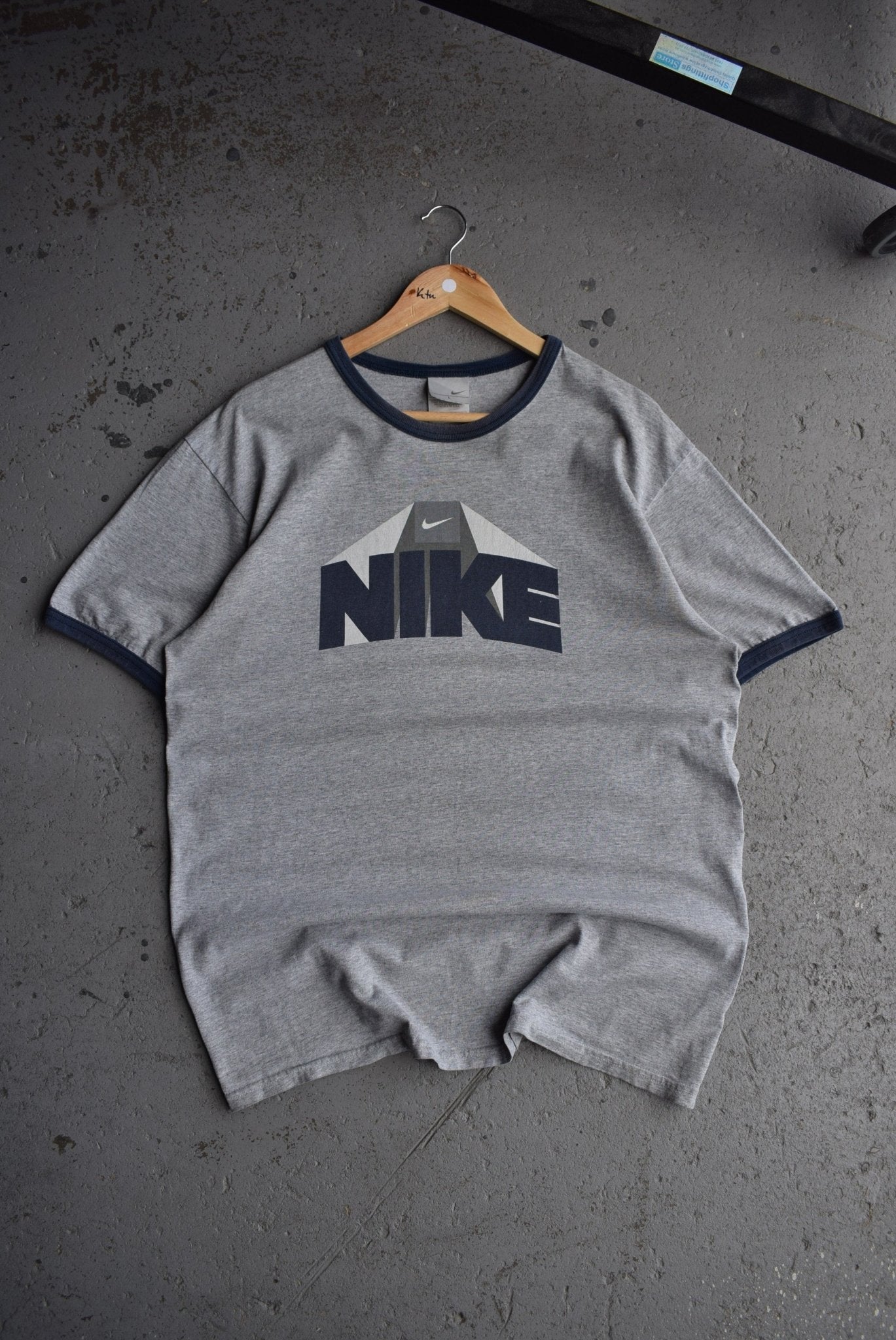 Vintage Nike Spellout Tee (L) - Retrospective Store