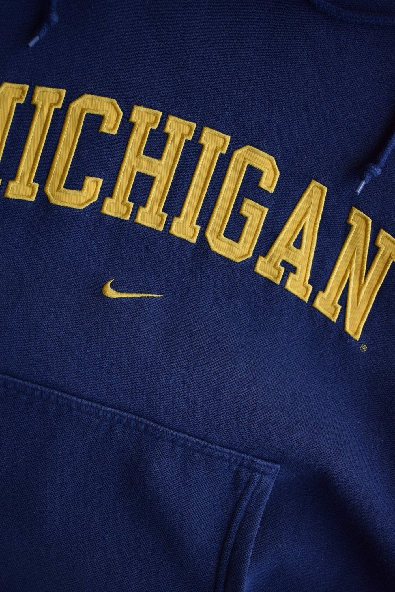 Vintage Nike x University of Michigan Embroidered Hoodie (L/XL) - Retrospective Store