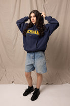 Vintage Nike x University of Michigan Embroidered Hoodie (L/XL) - Retrospective Store