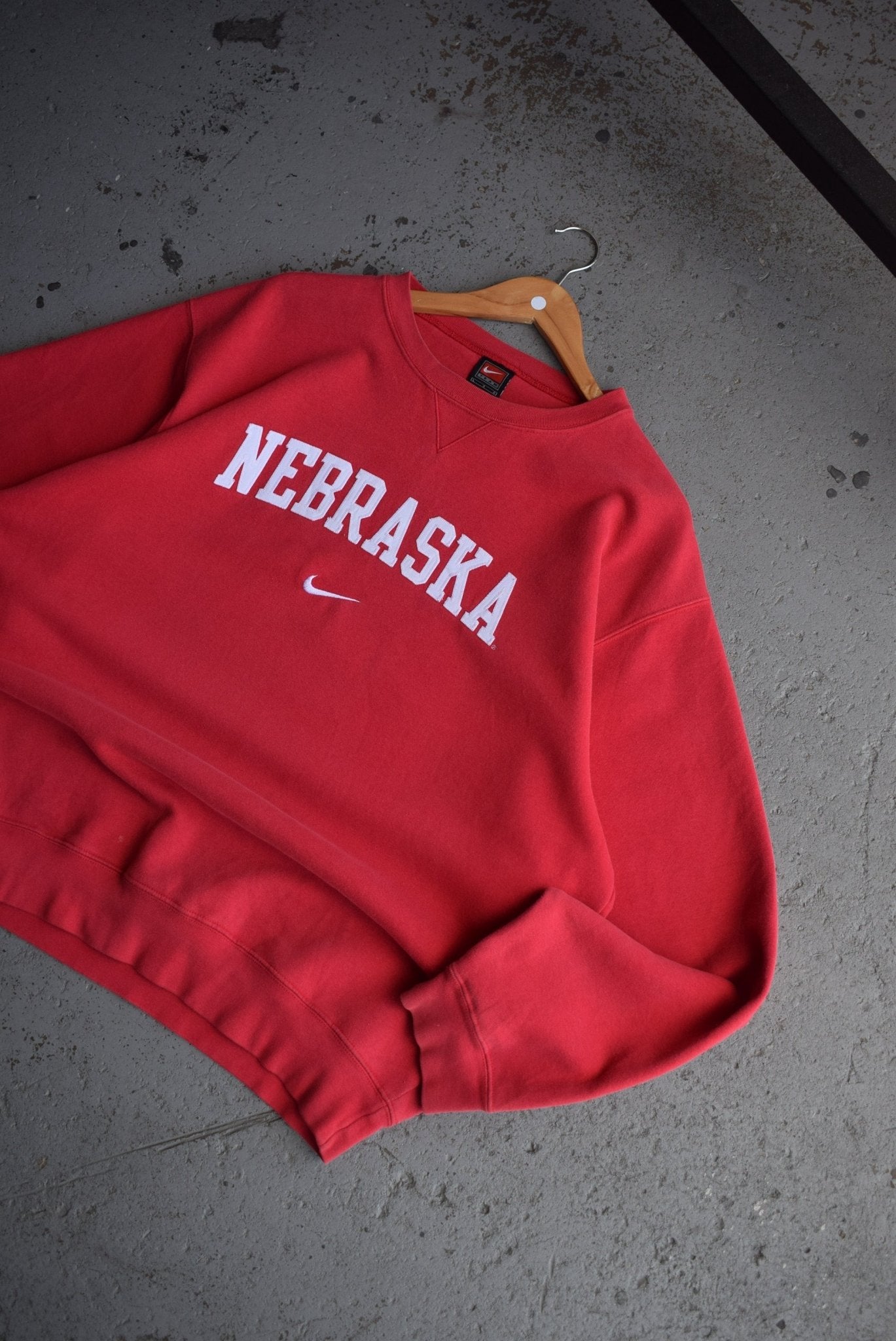 Vintage Nike x University of Nebraska Embroidered Crewneck (XL) - Retrospective Store