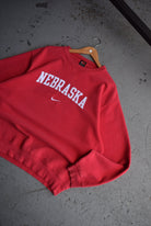 Vintage Nike x University of Nebraska Embroidered Crewneck (XL) - Retrospective Store