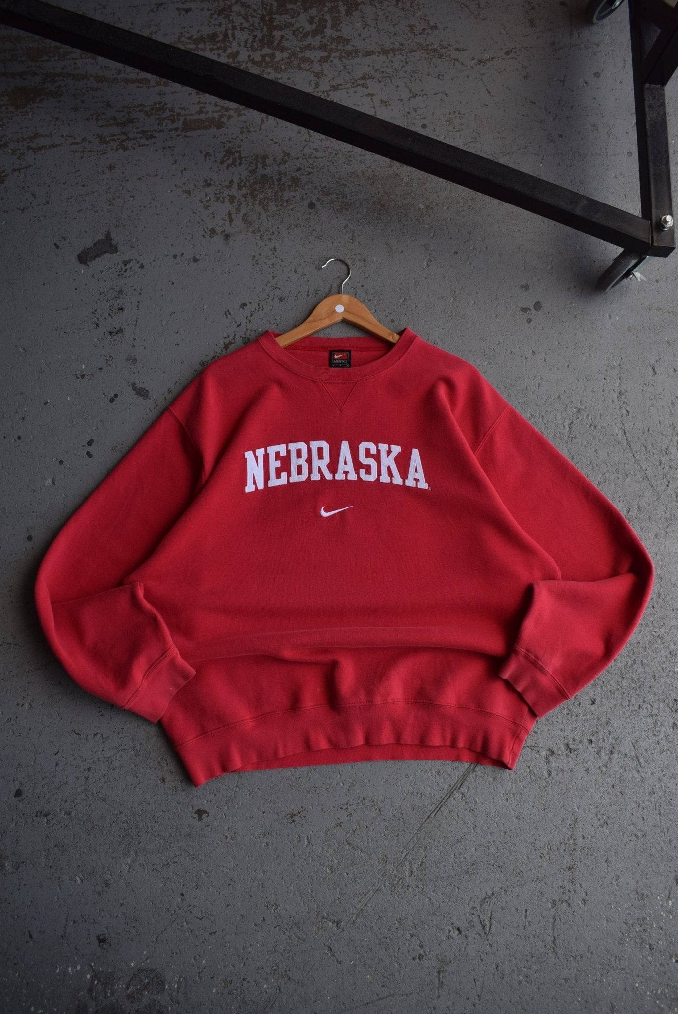 Vintage Nike x University of Nebraska Embroidered Crewneck (XL) - Retrospective Store