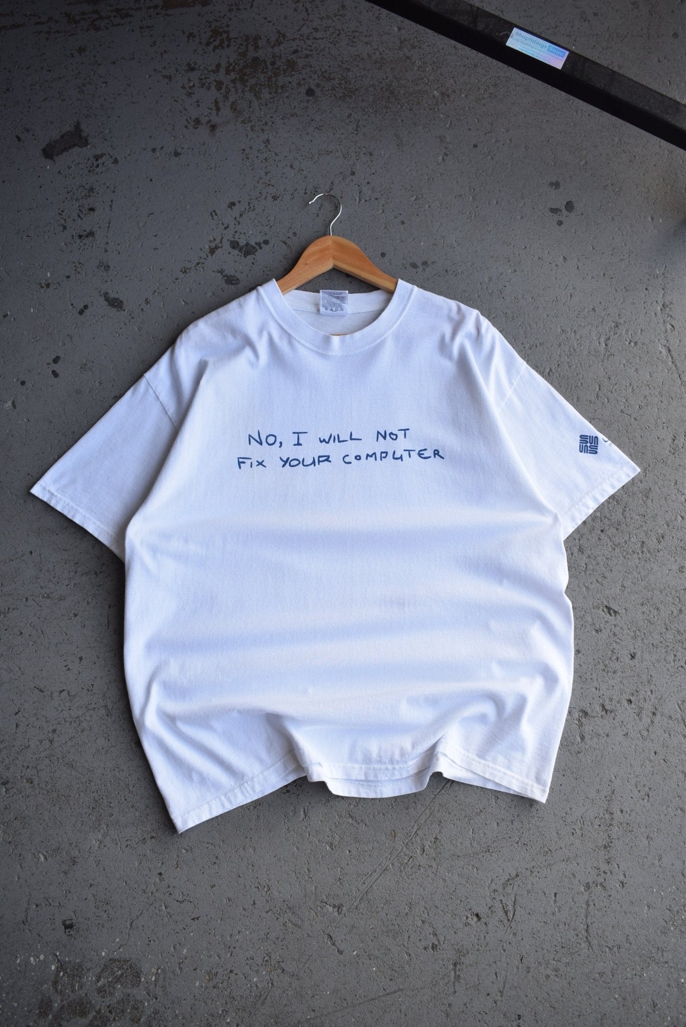 Vintage 'No, I Will Not Fix Your Computer' Tee (XL) - Retrospective Store