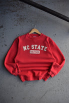 Vintage North Carolina State University Embroidered Crewneck (S) - Retrospective Store