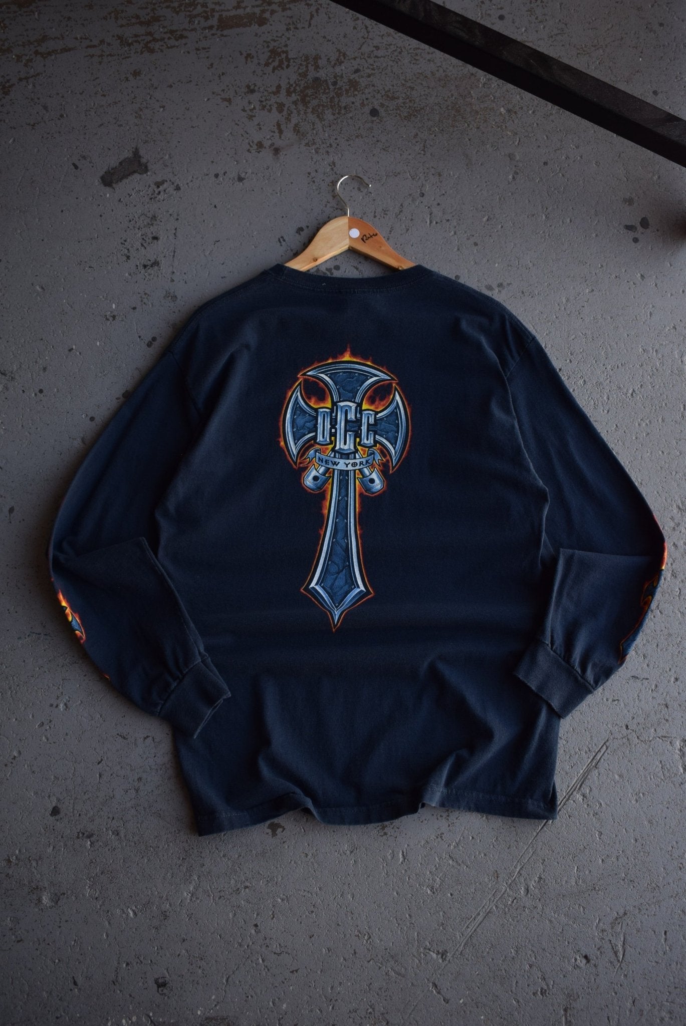 Vintage Orange County Choppers New York Long Sleeve Tee (L) - Retrospective Store
