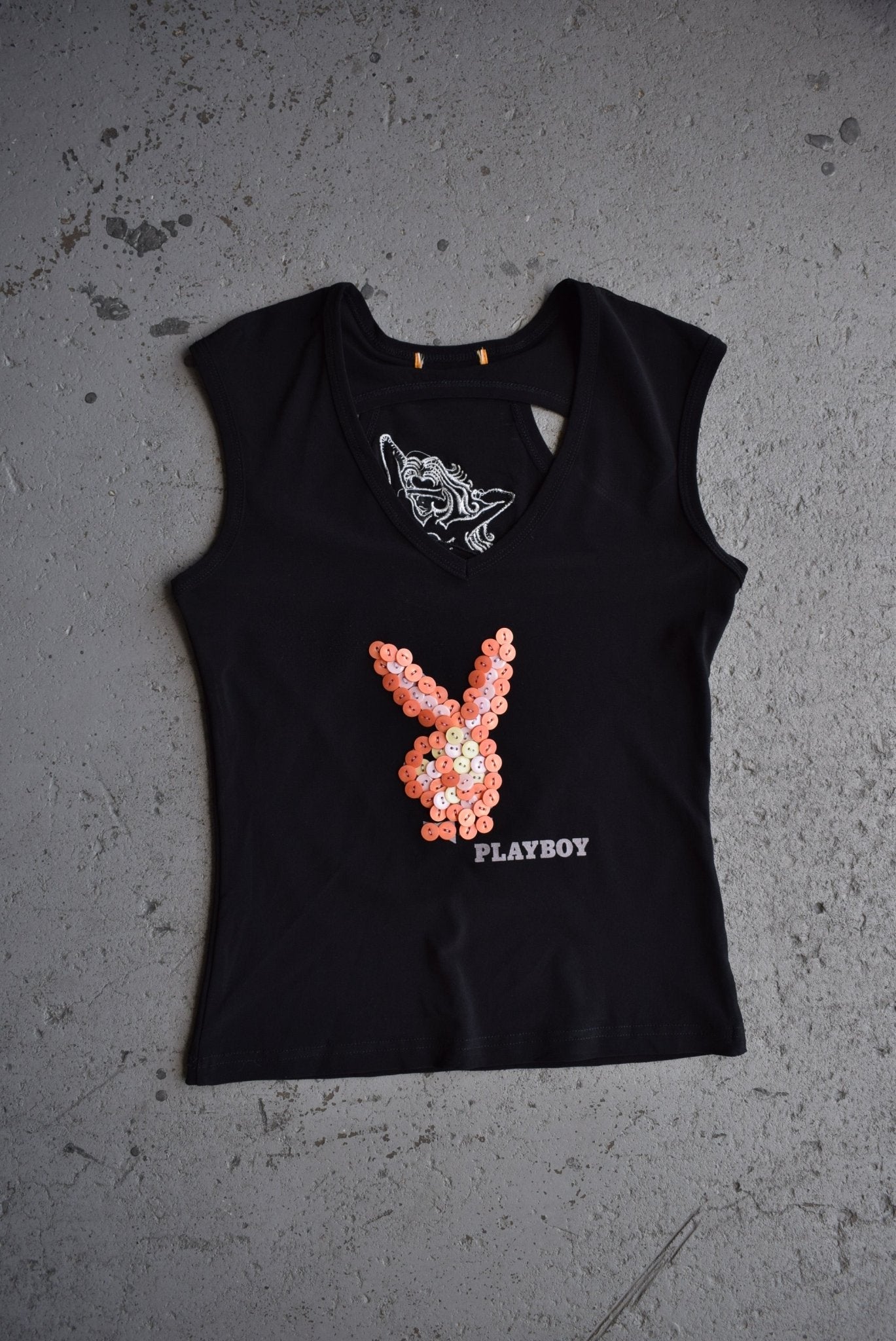 Vintage Playboy Embroidered Tank Top (Women's S) - Retrospective Store