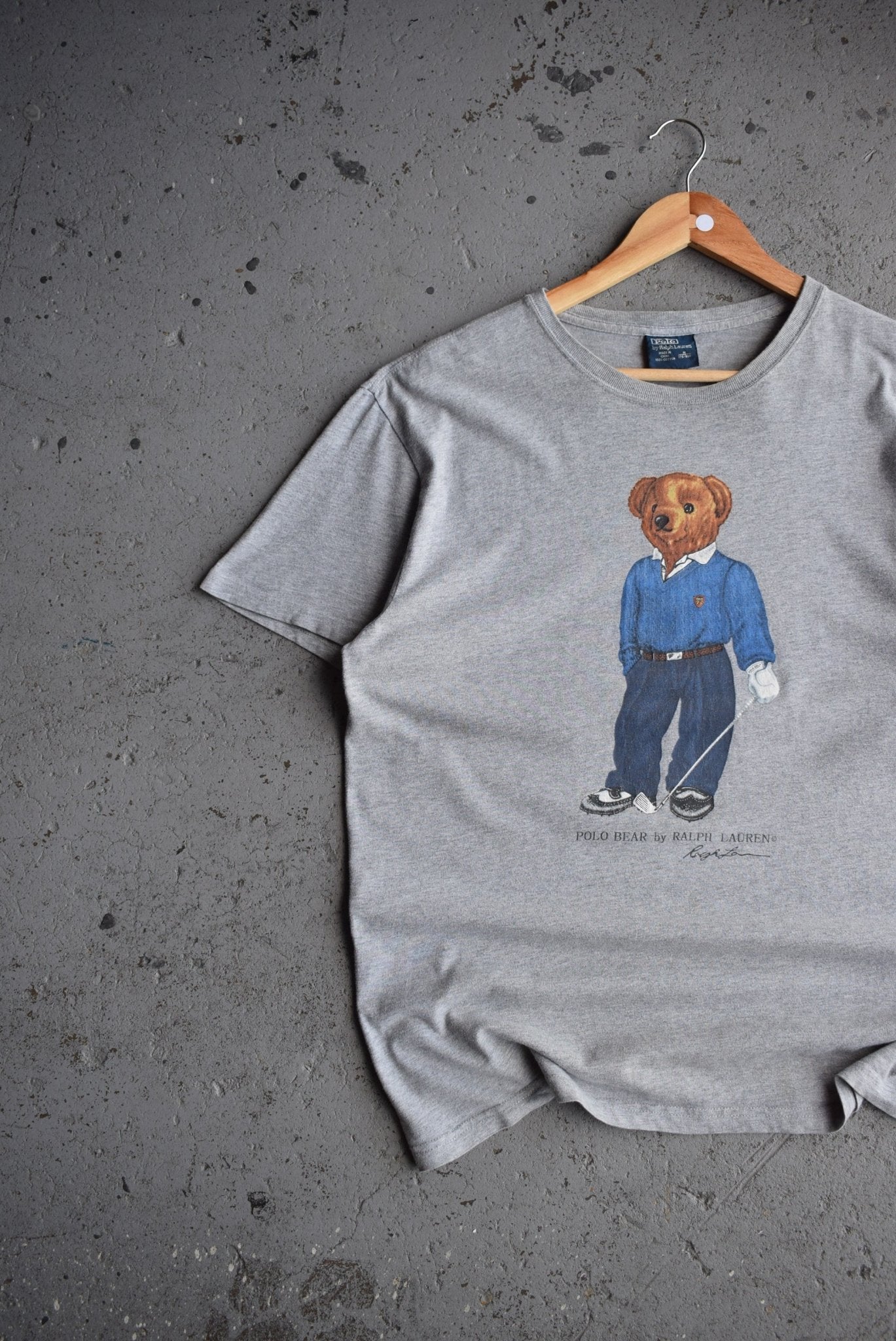 Vintage Polo Bear Golf Ralph Lauren Tee (M/L) - Retrospective Store