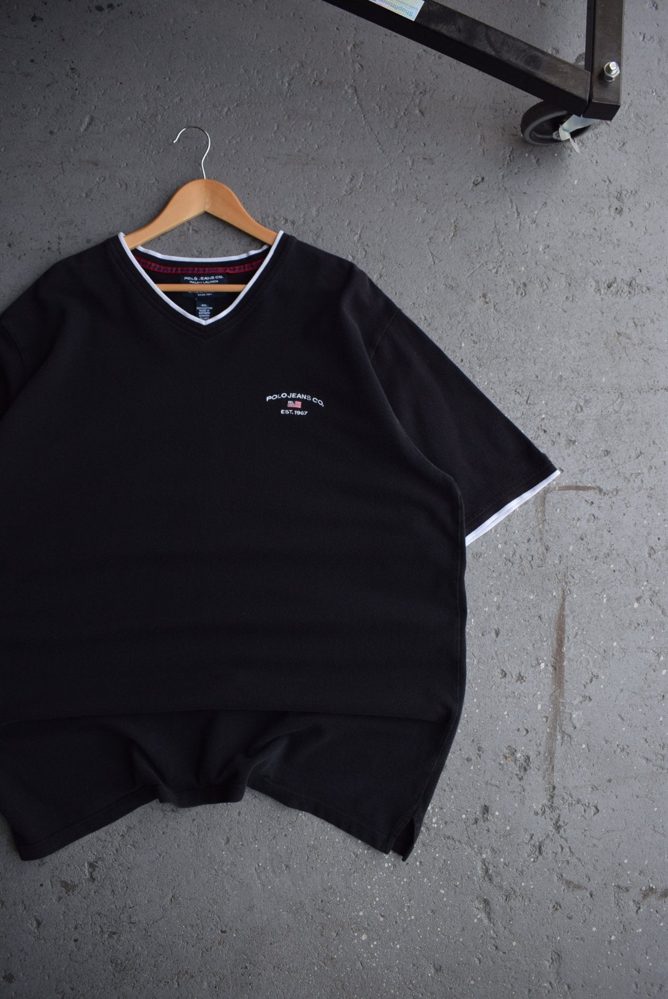 Vintage Polo Jeans Ralph Lauren Embroidered Tee (XXL) - Retrospective Store