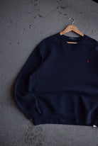 Vintage Polo Ralph Lauren Classic Logo Embroidered Crewneck (XL) - Retrospective Store