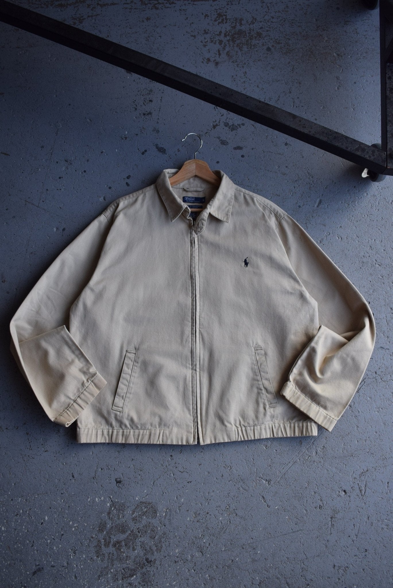 Vintage Polo Ralph Lauren Classic Logo Embroidered Harrington Jacket (M) - Retrospective Store