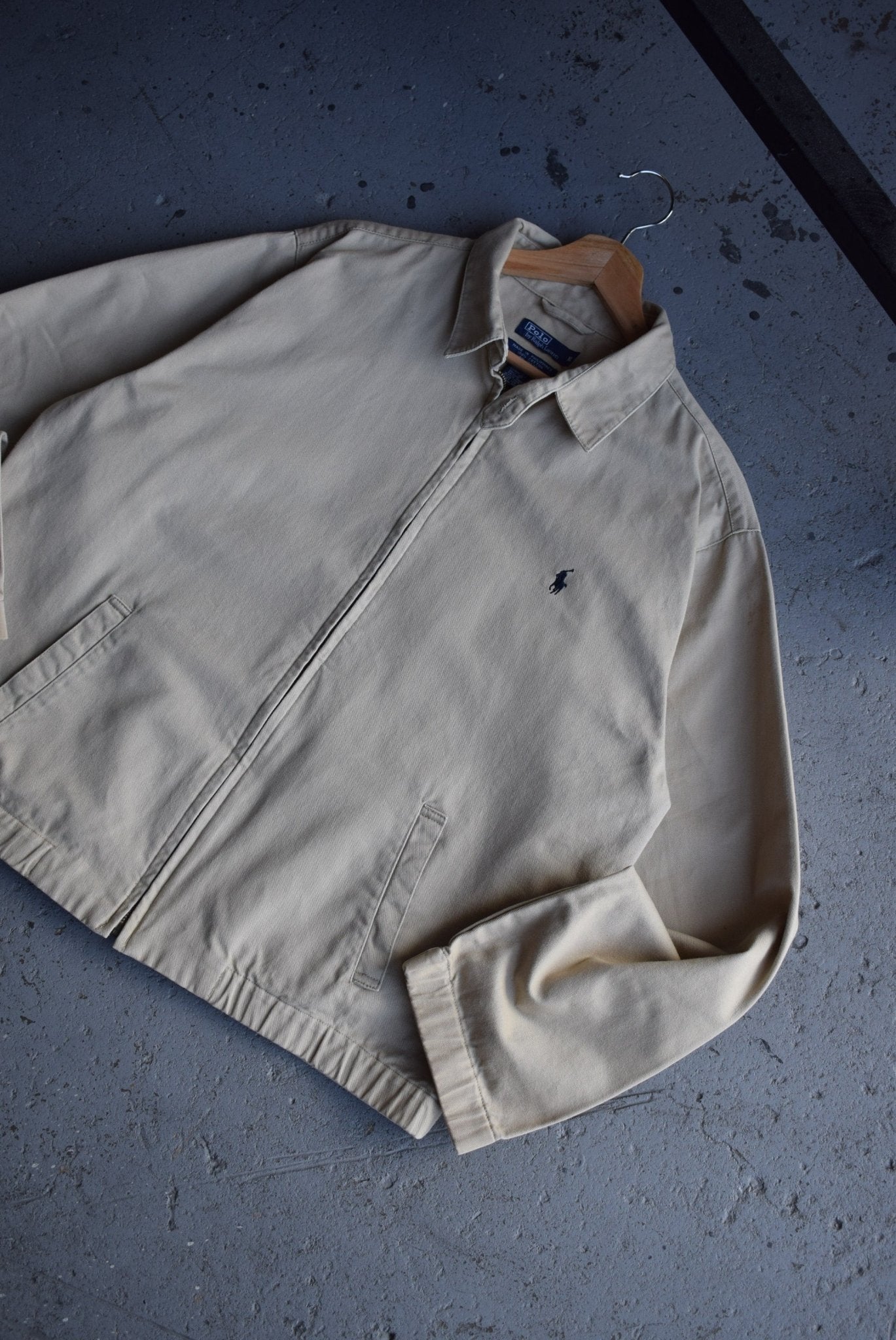 Vintage Polo Ralph Lauren Classic Logo Embroidered Harrington Jacket (M) - Retrospective Store