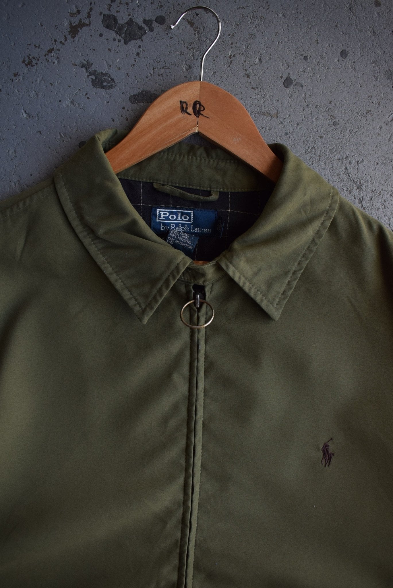 Vintage Polo Ralph Lauren Classic Logo Embroidered Harrington Jacket (XL/XXL) - Retrospective Store