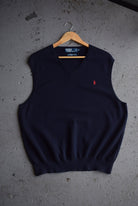 Vintage Polo Ralph Lauren Classic Logo Embroidered Knitted Vest (L/XL) - Retrospective Store