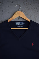 Vintage Polo Ralph Lauren Classic Logo Embroidered Knitted Vest (L/XL) - Retrospective Store