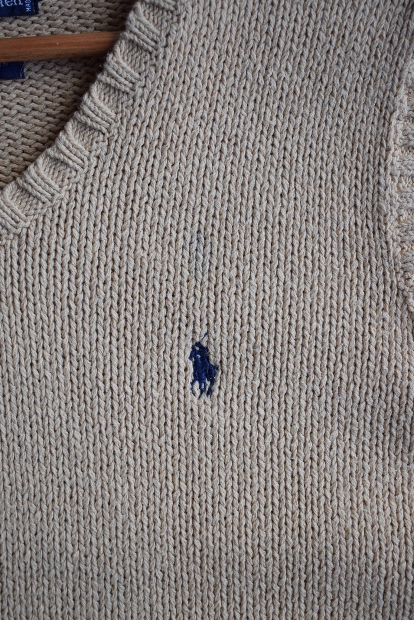 Vintage Polo Ralph Lauren Classic Logo Embroidered Knitted Vest (M) - Retrospective Store