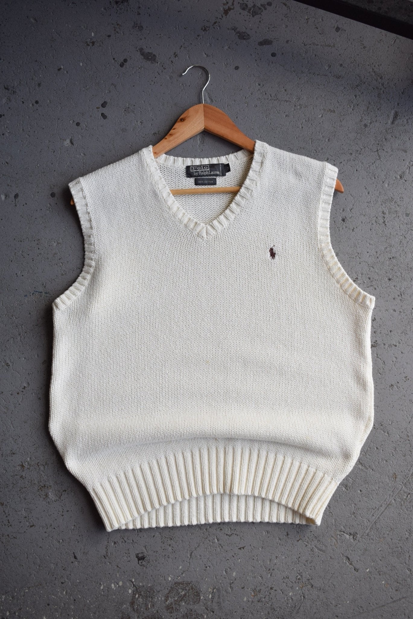 Vintage Polo Ralph Lauren Classic Logo Embroidered Knitted Vest (M) - Retrospective Store