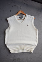 Vintage Polo Ralph Lauren Classic Logo Embroidered Knitted Vest (M) - Retrospective Store