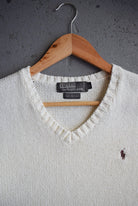 Vintage Polo Ralph Lauren Classic Logo Embroidered Knitted Vest (M) - Retrospective Store