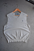 Vintage Polo Ralph Lauren Classic Logo Embroidered Knitted Vest (M/L) - Retrospective Store