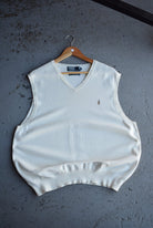 Vintage Polo Ralph Lauren Classic Logo Embroidered Knitted Vest (XL) - Retrospective Store