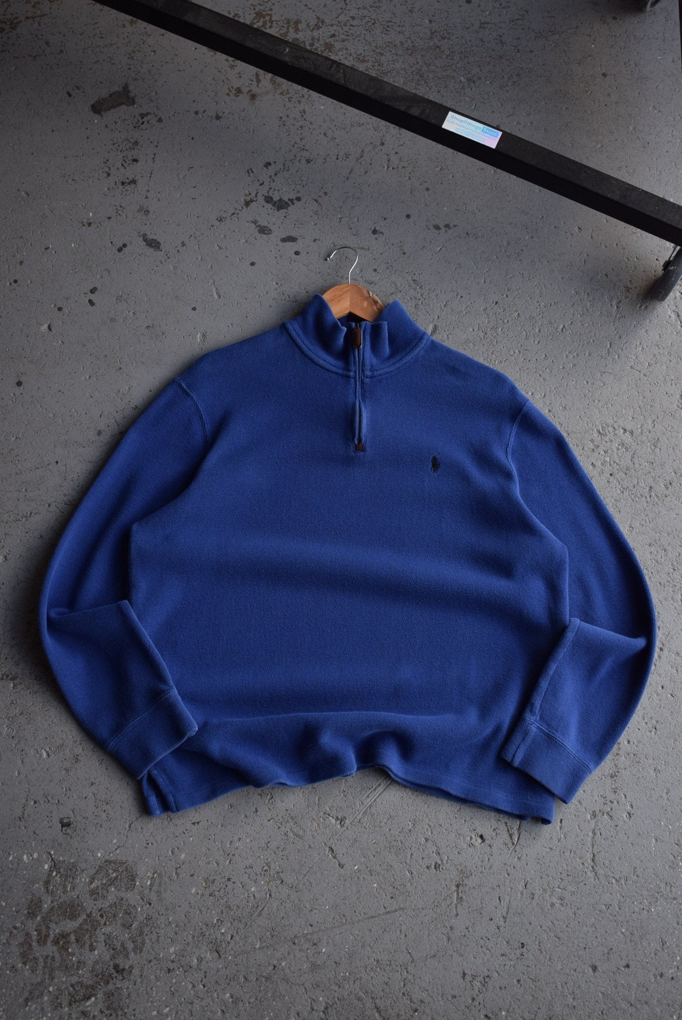 Vintage Polo Ralph Lauren Classic Logo Embroidered Quarter Zip (L) - Retrospective Store