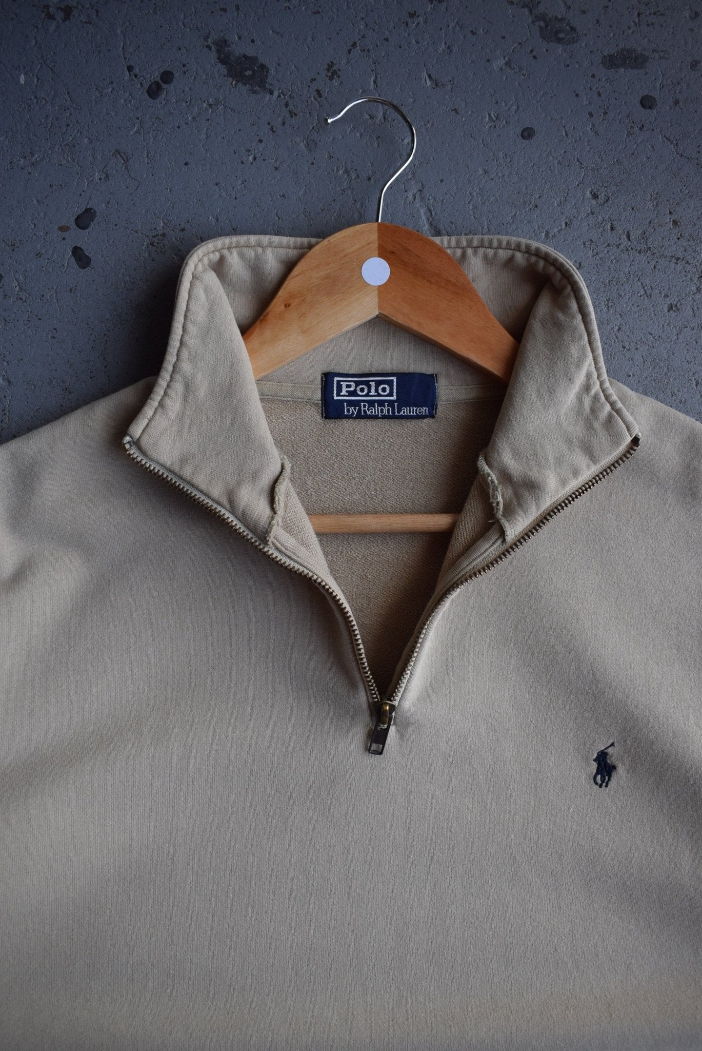 Vintage Polo Ralph Lauren Classic Logo Embroidered Quarter Zip (M) - Retrospective Store