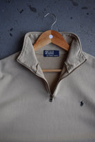 Vintage Polo Ralph Lauren Classic Logo Embroidered Quarter Zip (M) - Retrospective Store