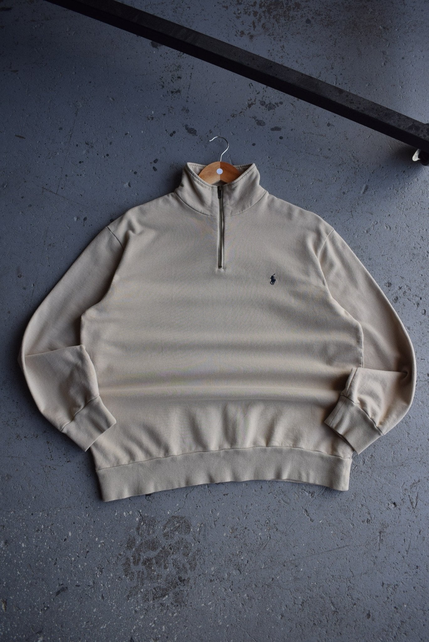 Vintage Polo Ralph Lauren Classic Logo Embroidered Quarter Zip (M) - Retrospective Store