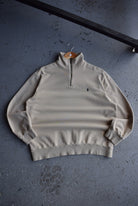 Vintage Polo Ralph Lauren Classic Logo Embroidered Quarter Zip (M) - Retrospective Store
