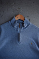 Vintage Polo Ralph Lauren Classic Logo Embroidered Quarter Zip (XL) - Retrospective Store
