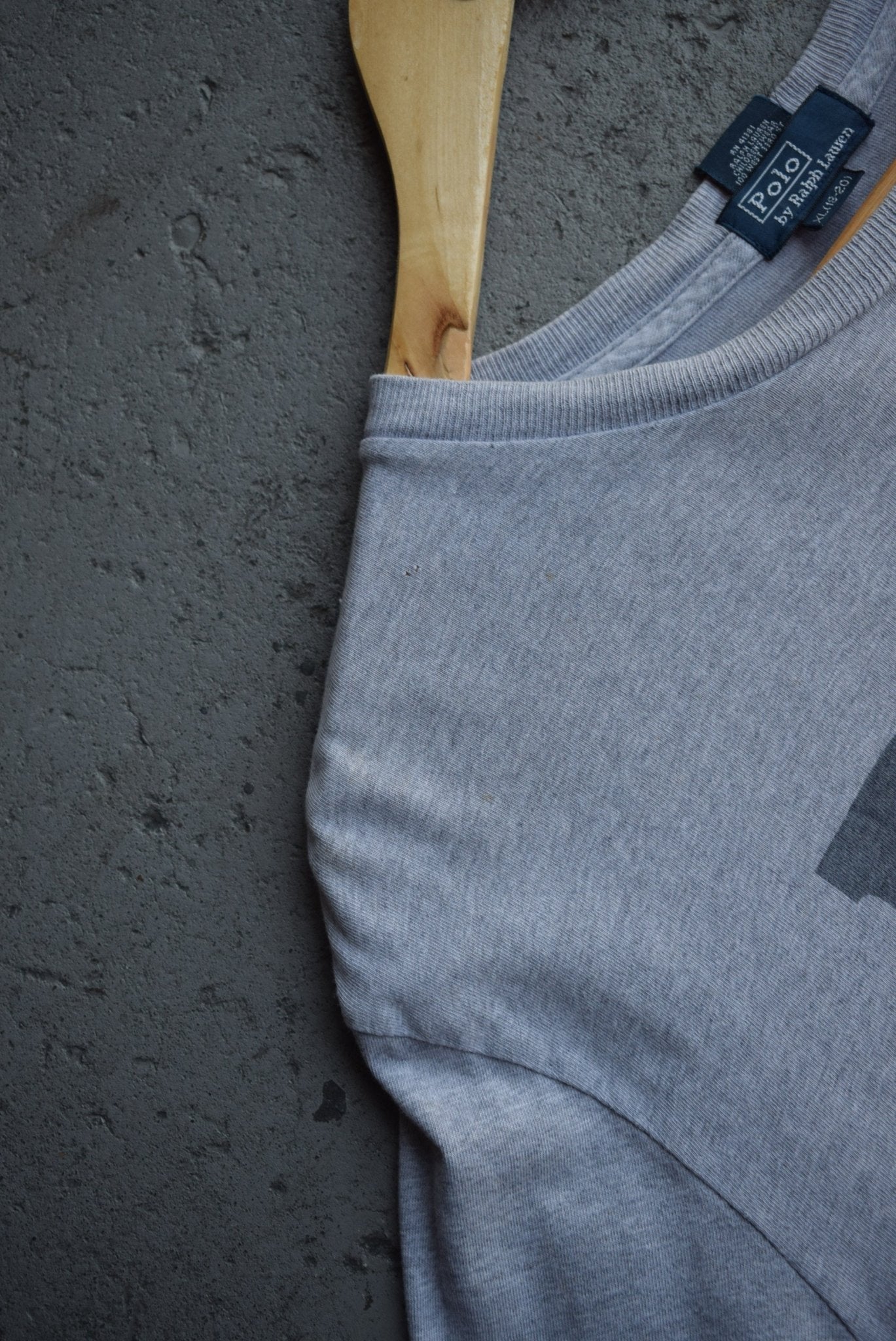 Vintage Polo Ralph Lauren Spellout Long Sleeve Tee (M) - Retrospective Store