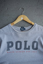 Vintage Polo Ralph Lauren Spellout Long Sleeve Tee (M) - Retrospective Store