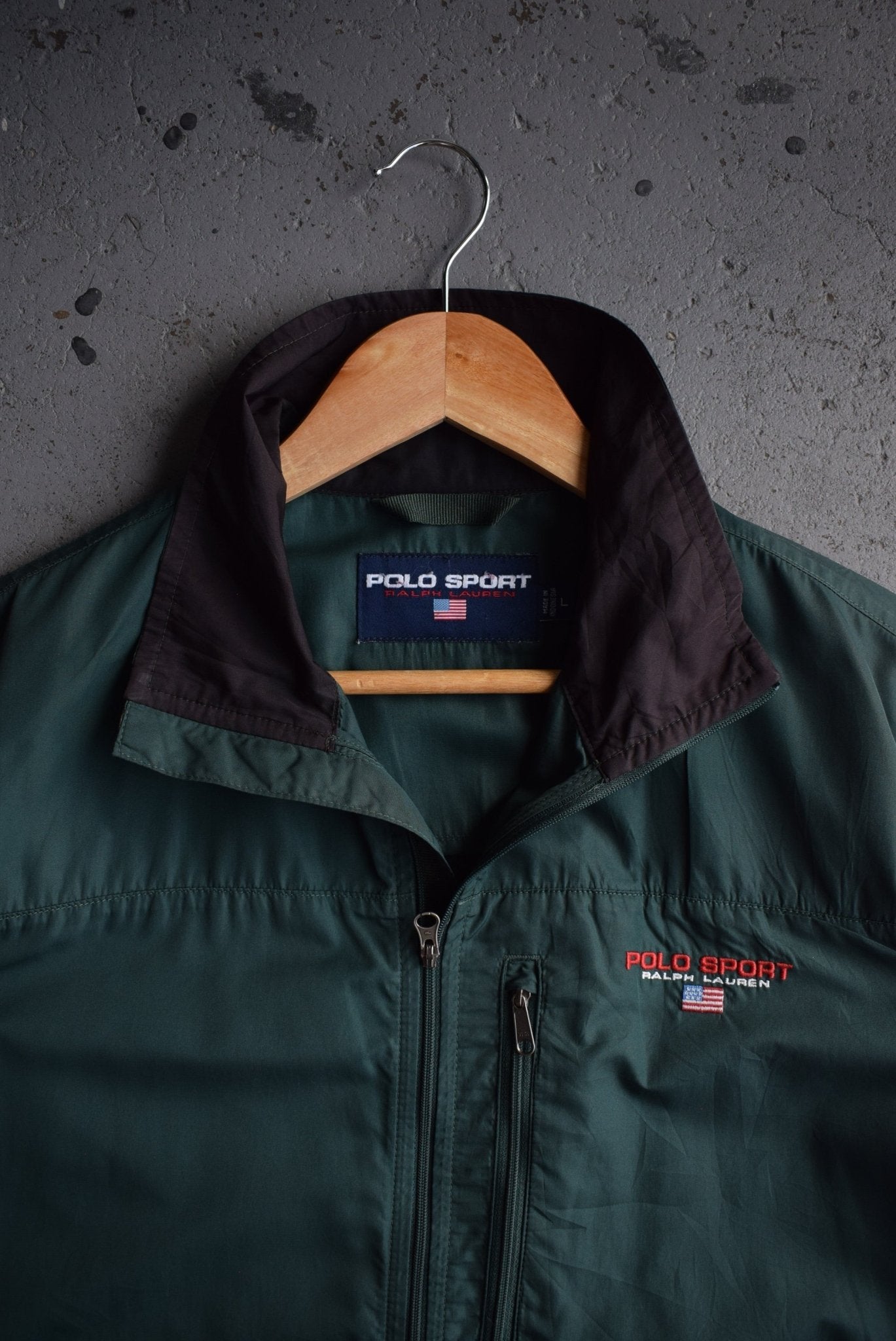 Vintage Polo Sport Ralph Lauren Embroidered Windbreaker Jacket (M/L) - Retrospective Store