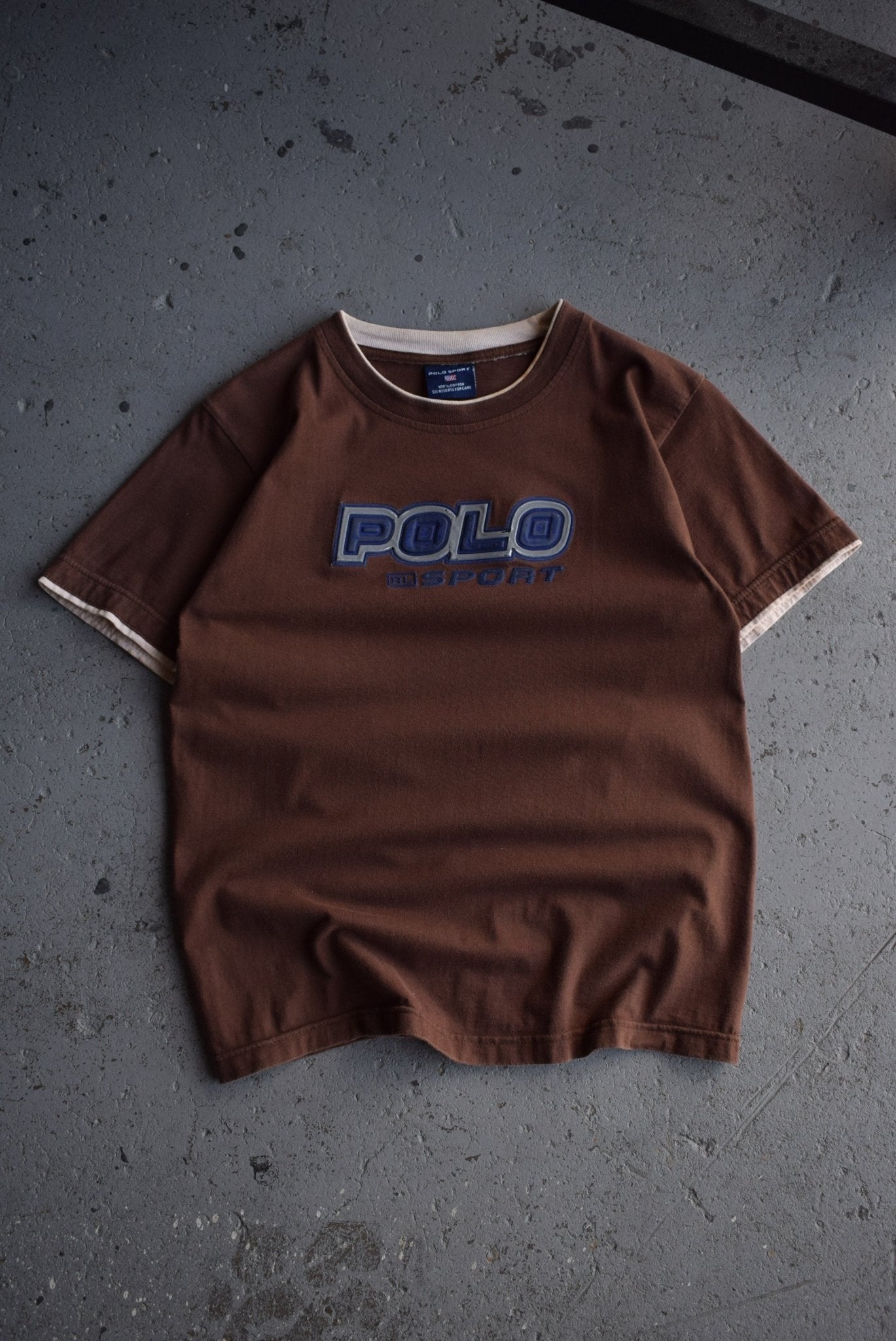 Vintage Polo Sport Ralph Lauren Spellout Tee (S) - Retrospective Store