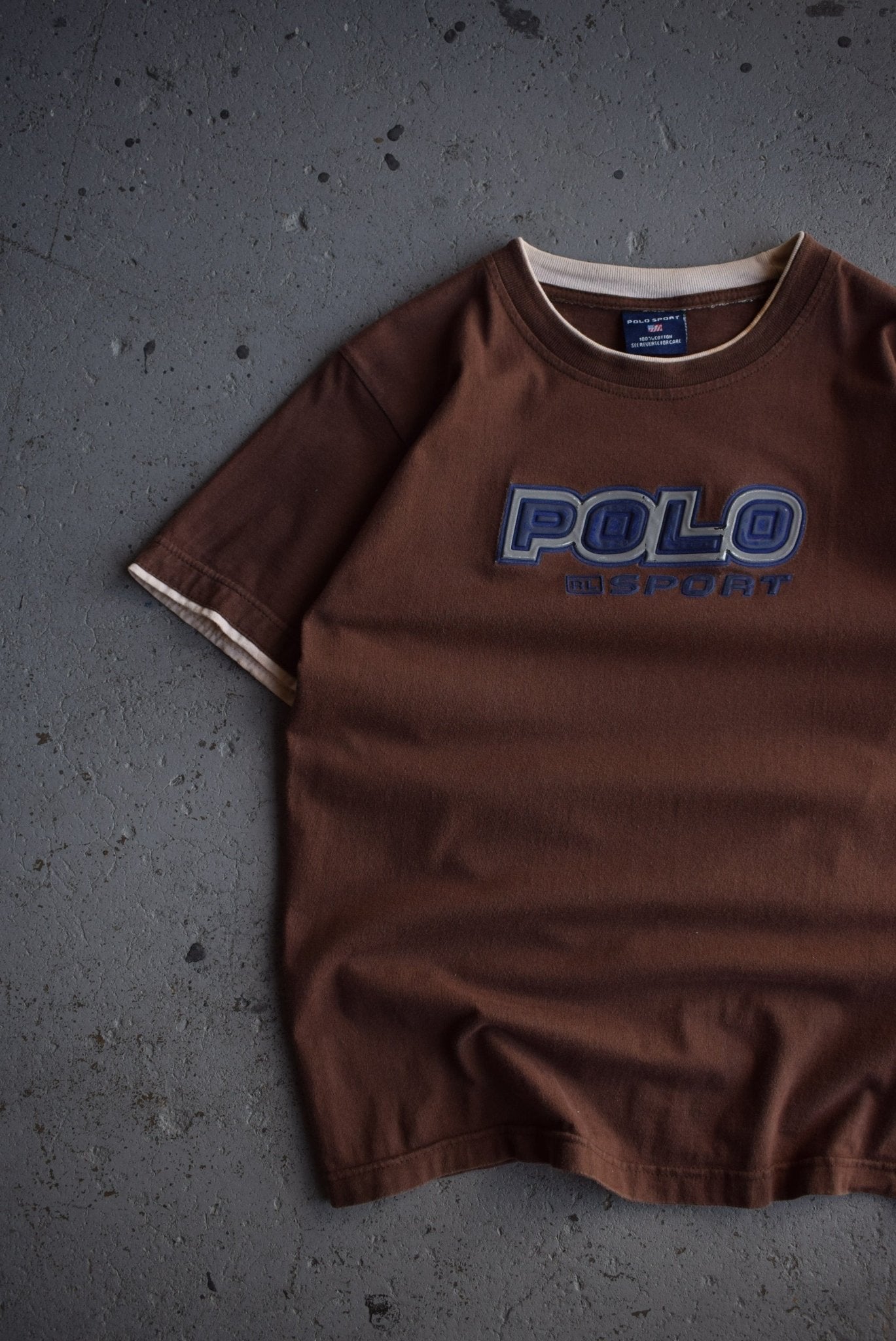 Vintage Polo Sport Ralph Lauren Spellout Tee (S) - Retrospective Store