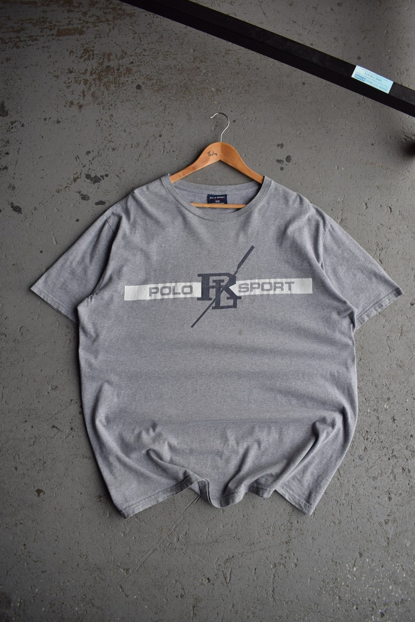 Vintage Polo Sport Ralph Lauren Spellout Tee (XL/XXL) - Retrospective Store