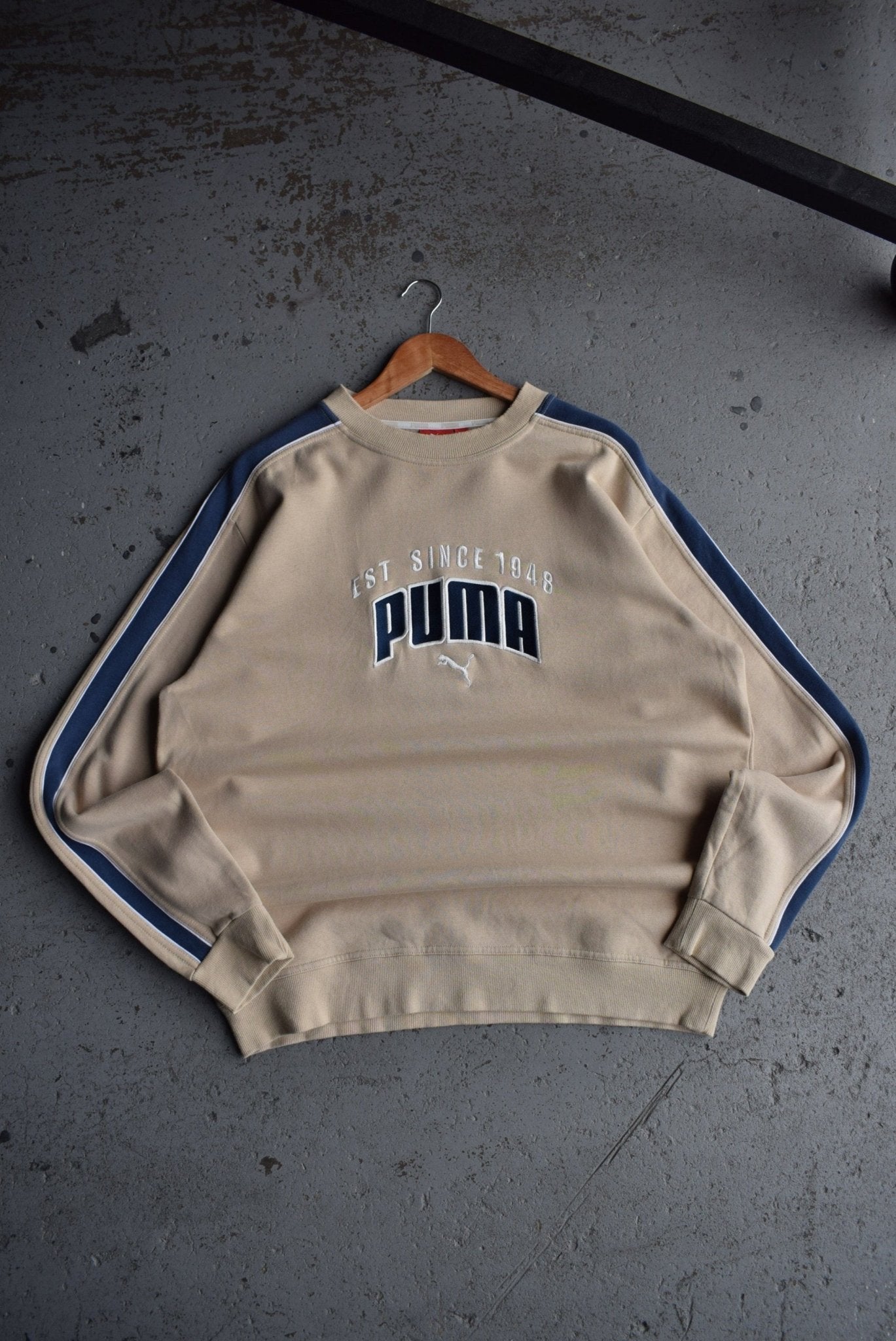 Vintage Puma Embroidered Spellout Crewneck (L) - Retrospective Store