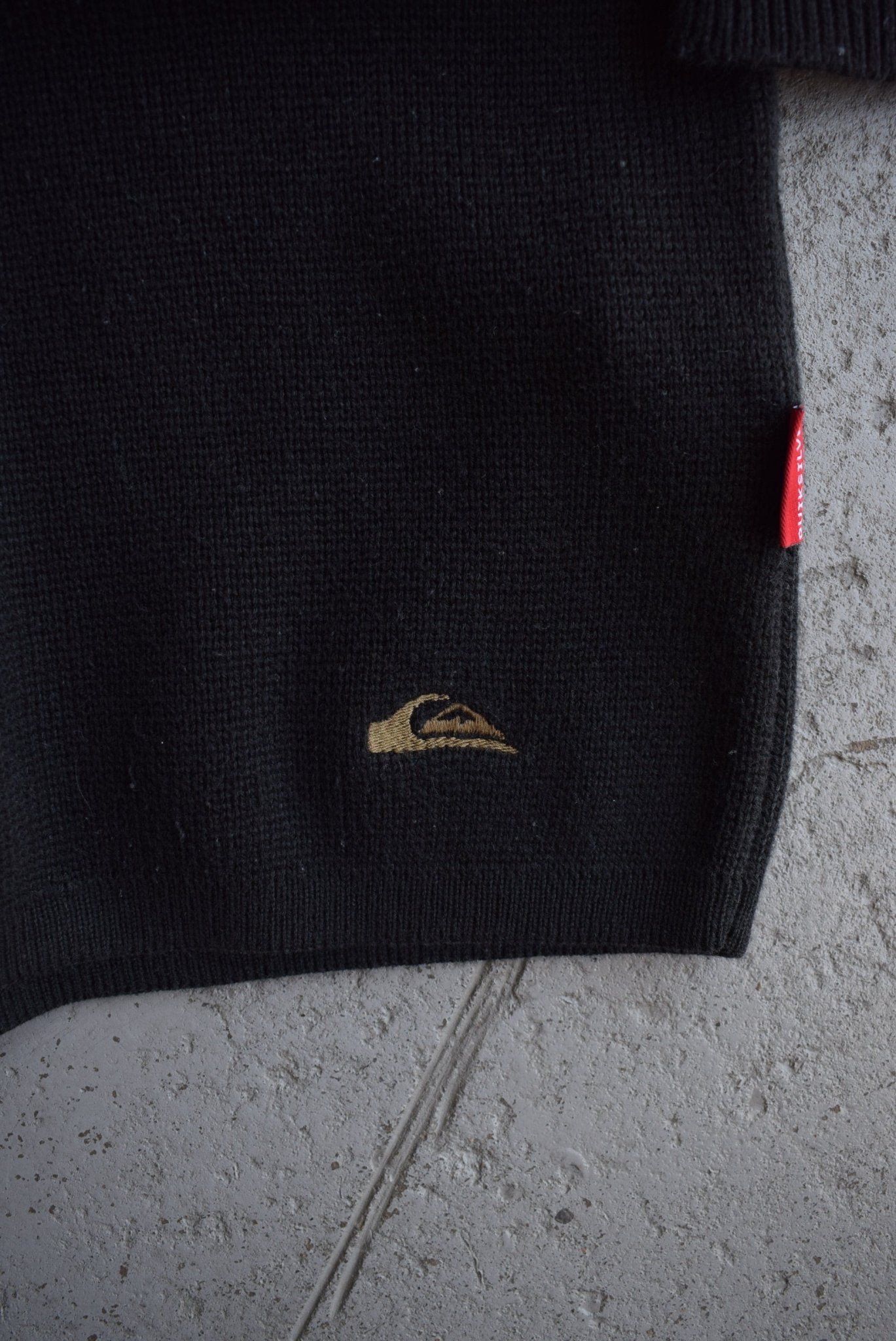 Vintage Quiksilver Classic Logo Embroidered Knit (M) - Retrospective Store