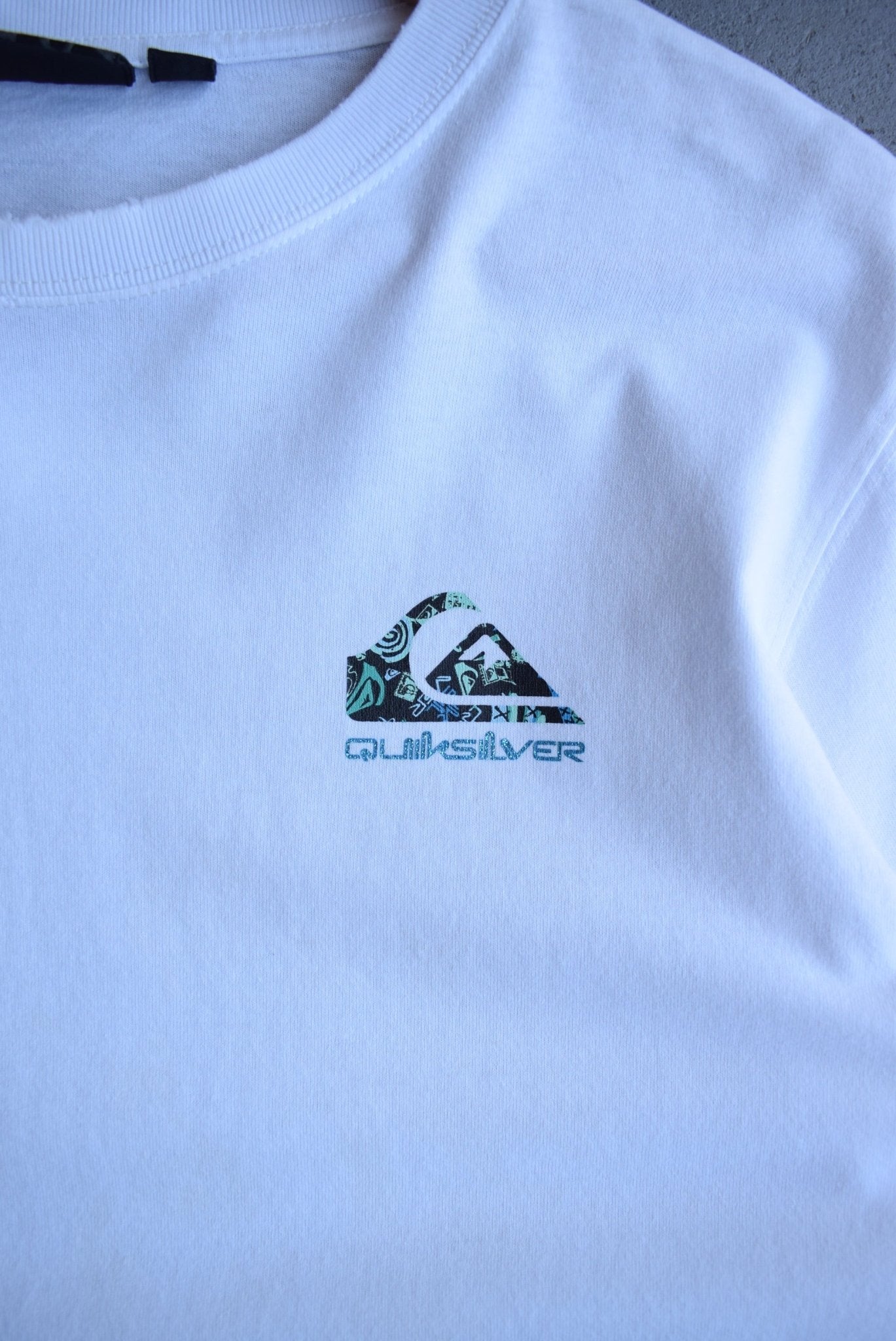 Vintage Quiksilver Classic Logo Long Sleeve Tee (M) - Retrospective Store