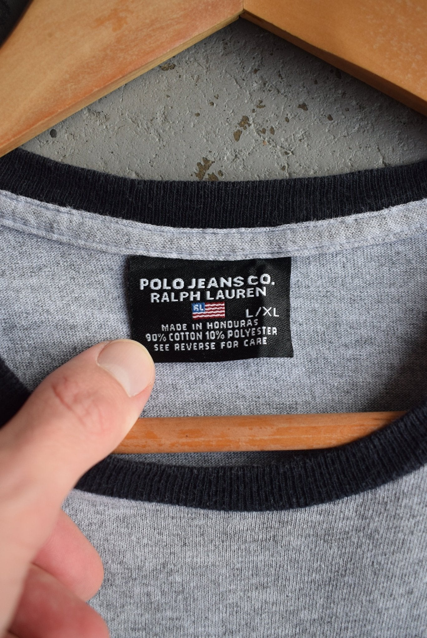 Vintage Ralph Lauren Polo Jeans Embroidered Tee (S) - Retrospective Store