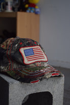 Vintage Real Tree Camo Flag Hat - Retrospective Store