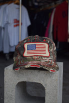 Vintage Real Tree Camo Flag Hat - Retrospective Store