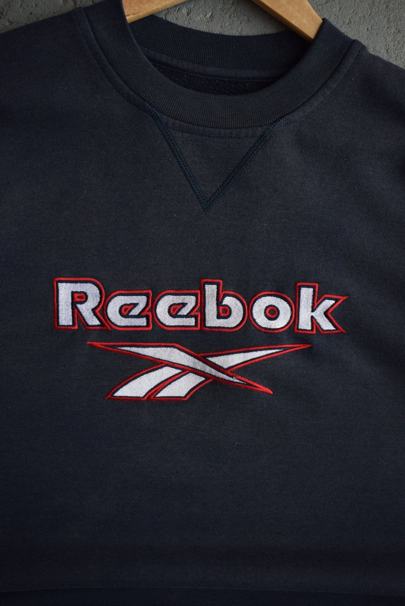 Vintage Reebok Spellout Embroidered Crewneck (M) - Retrospective Store