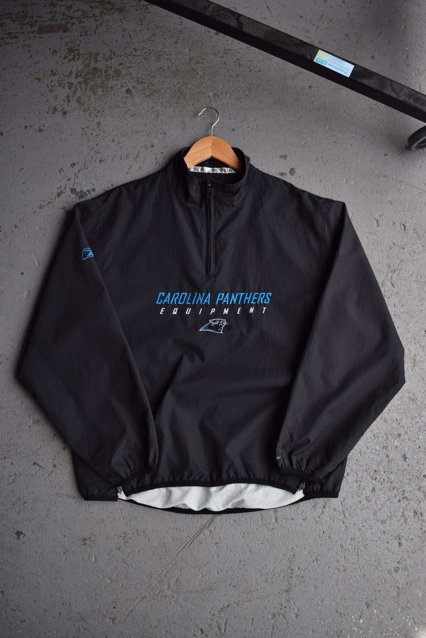Vintage Reebok x NFL Carolina Panthers Embroidered Quarter Zip Jacket (M/L) - Retrospective Store