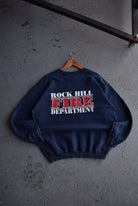 Vintage Rock Hill Fire Department Graphic Crewneck (L) - Retrospective Store