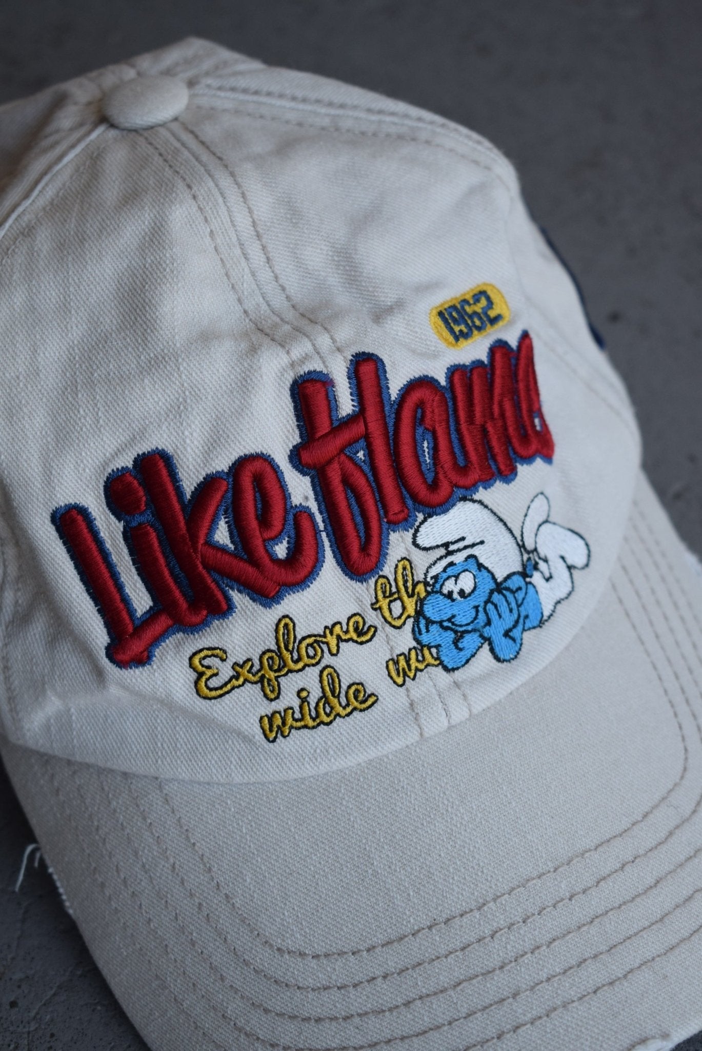 Vintage Smurfs 'Like Home' Y2K Hat - Retrospective Store