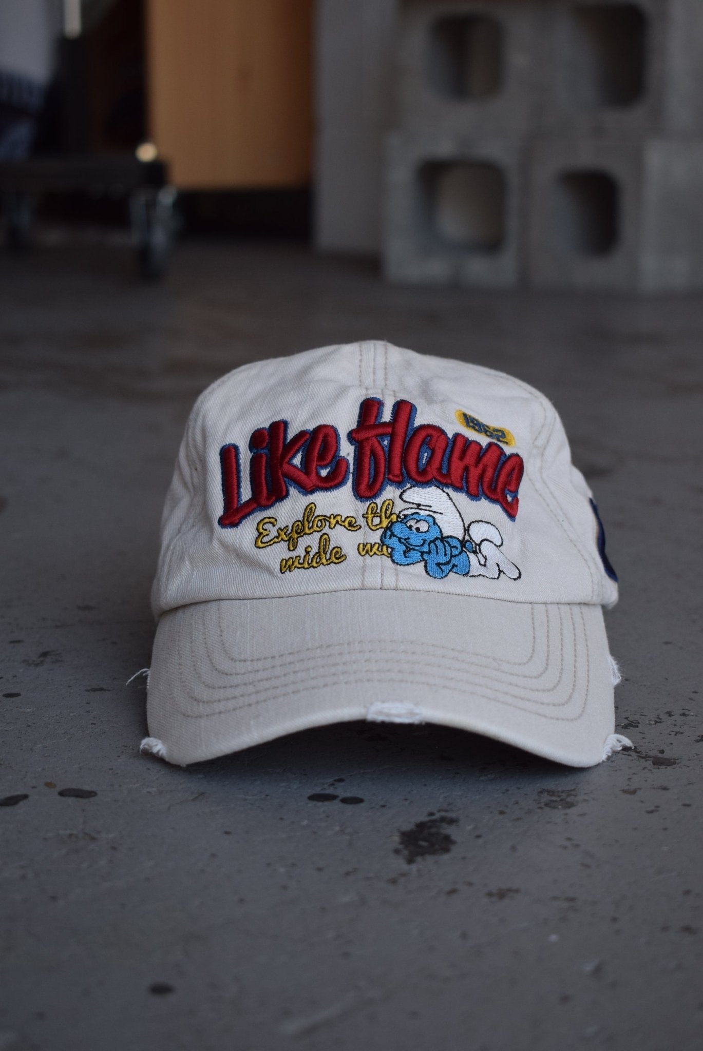 Vintage Smurfs 'Like Home' Y2K Hat - Retrospective Store