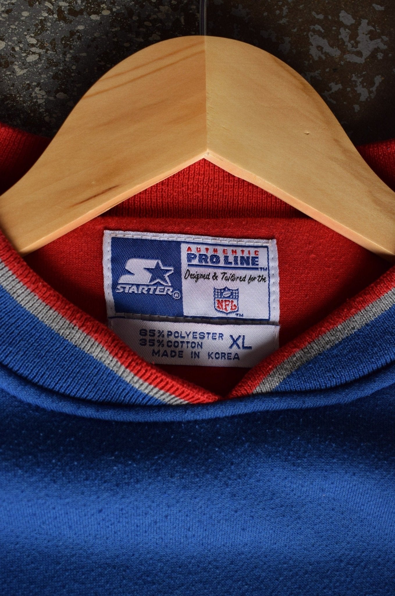 Vintage Starter x NFL New York Giants Embroidered Crewneck (XL) - Retrospective Store