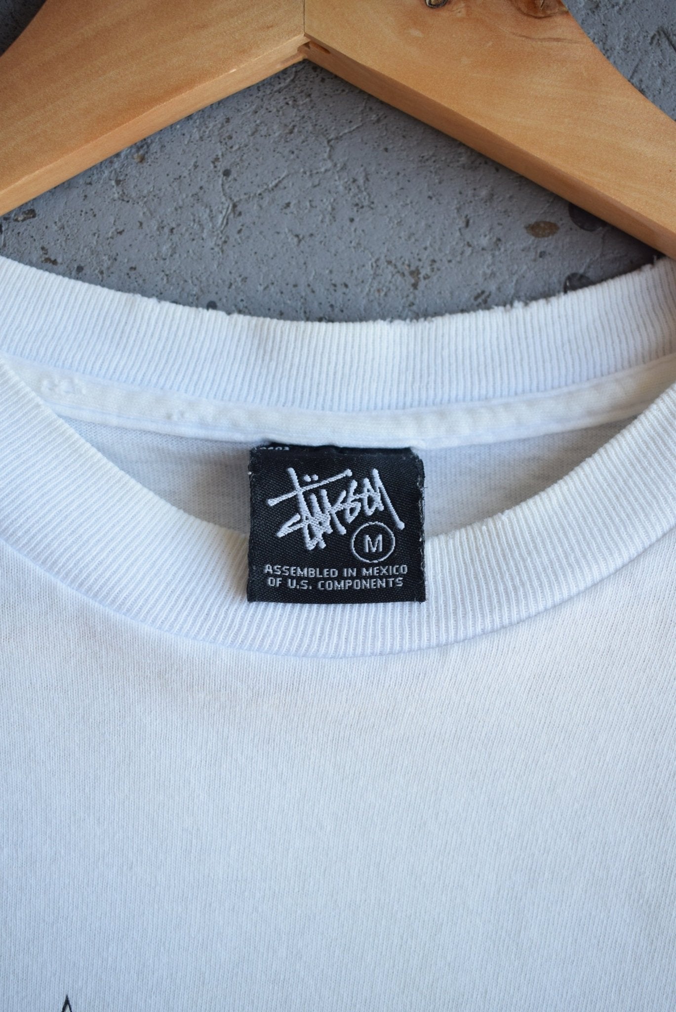 Vintage Stussy Spellout Tee (M) - Retrospective Store
